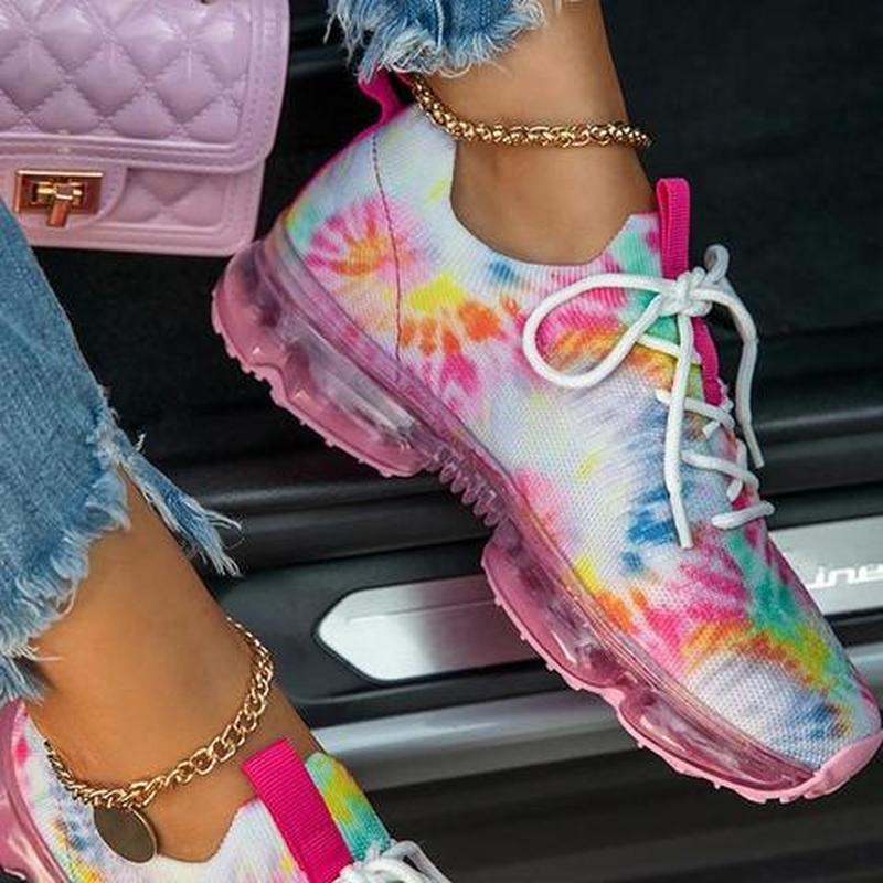 Sneakers femme Casual Shoes Mesh Air-Cushion Flat