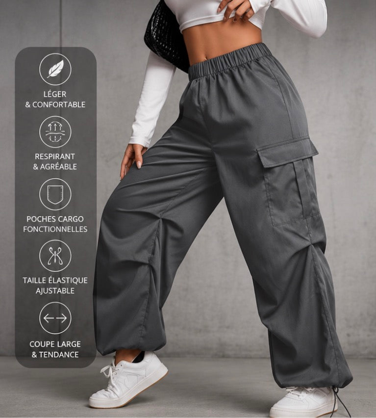 Baggy pour femme, parachute Cargo