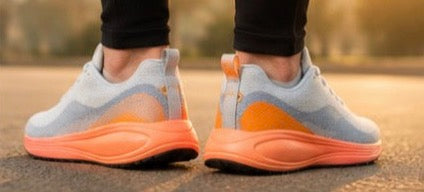 Sneakers casual semelle orange