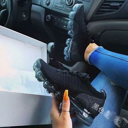 Sneakers femme Casual Shoes Mesh Air-Cushion Flat