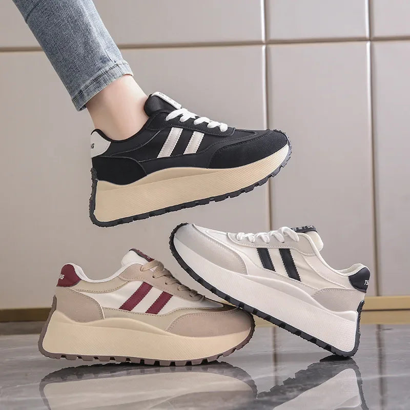 Chaussures femme Casual Patchwork Leather