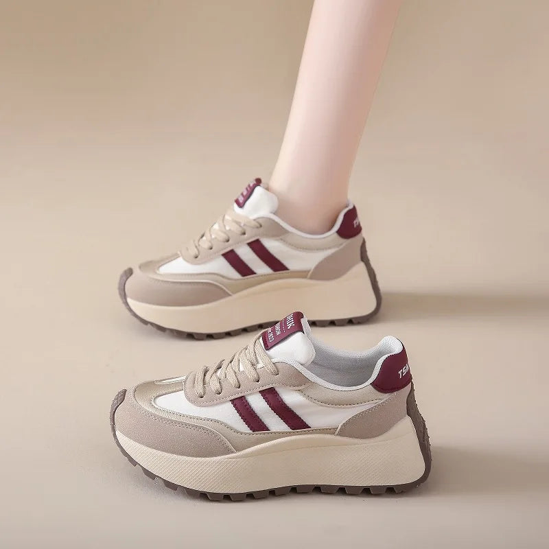 Chaussures femme Casual Patchwork Leather