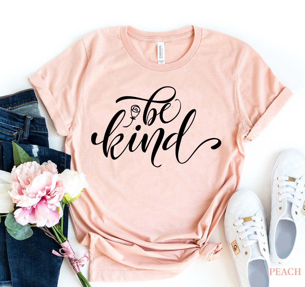 tee-shirt avec motifs « Be Kind »